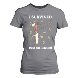 Marcus The Worm Meme T Shirt For Women I Survived 67 Days On Rigatoni TS14 Charcoal Print Your Wear