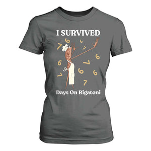 Marcus The Worm Meme T Shirt For Women I Survived 67 Days On Rigatoni TS14 Dark Heather Print Your Wear