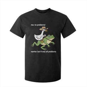 Cowboy Goose Meme T Shirt For Kid Funny Frog Me No Problemo Narrator TS14 Black Print Your Wear