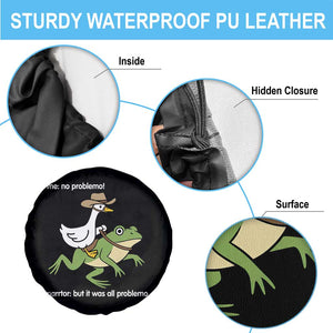 Cowboy Goose Meme Spare Tire Cover Funny Frog Me No Problemo Narrator TS14 Print Your Wear