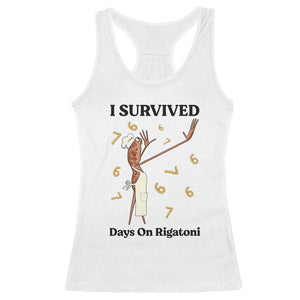 Marcus The Worm Meme Racerback Tank Top Funny 67 Six Seven Brain Rot TS14 White Print Your Wear