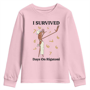Marcus The Worm Meme Youth Sweatshirt Funny 67 Six Seven Brain Rot TS14 Light Pink Print Your Wear