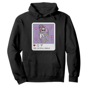 Anti Valentine Hoodie Funny Skeleton Selfie Meme TS14 Black Print Your Wear