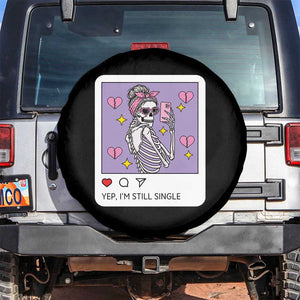 Anti Valentine Spare Tire Cover Funny Skeleton Selfie Meme TS14 No hole Black Print Your Wear