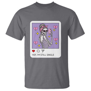 Anti Valentine T Shirt Funny Skeleton Selfie Meme TS14 Charcoal Print Your Wear