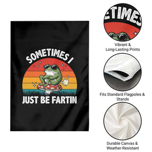 Funny Frog Meme Garden Flag Sometimes I Just Be Fartin TS14 Print Your Wear