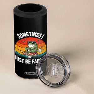 Funny Frog Meme 4 in 1 Can Cooler Tumbler Sometimes I Just Be Fartin TS14 Print Your Wear