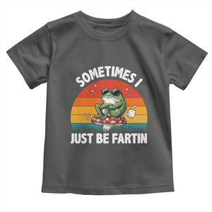 Funny Frog Meme Toddler T Shirt Sometimes I Just Be Fartin TS14 Dark Heather Print Your Wear