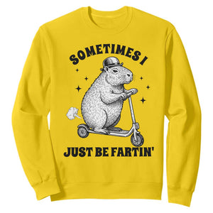 Funny Groundhog Scooter Sweatshirt Sometimes I Just Be Fartin TS14 Daisy Print Your Wear