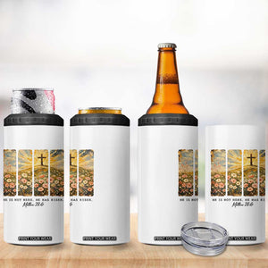 He Is Not Here He Is Risen 4 in 1 Can Cooler Tumbler Christian Easter Bible Verse TS14 Print Your Wear