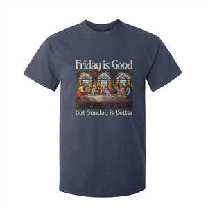 Christian Easter T Shirt For Kid Friday is Good Sunday is Better TS14 Navy Print Your Wear