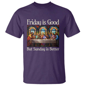 Christian Easter T Shirt Friday is Good Sunday is Better TS14 Purple Print Your Wear