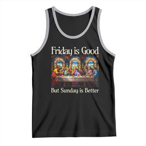 Christian Easter Tank Top Friday is Good Sunday is Better TS14 Black Athletic Heather Print Your Wear