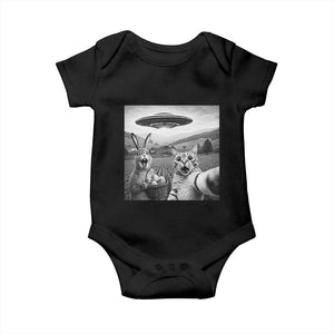 Funny Easter Baby Onesie Christian Cat Selfie Bunny Meme TS14 Black Print Your Wear