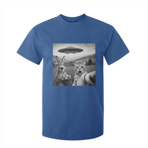 Funny Easter T Shirt For Kid Christian Cat Selfie Bunny Meme TS14 Royal Blue Print Your Wear