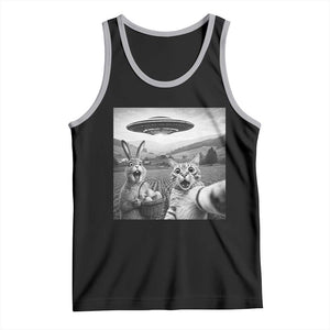 Funny Easter Tank Top Christian Cat Selfie Bunny Meme TS14 Black Athletic Heather Print Your Wear