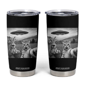 Funny Easter Tumbler Cup Christian Cat Selfie Bunny Meme TS14 Black Print Your Wear