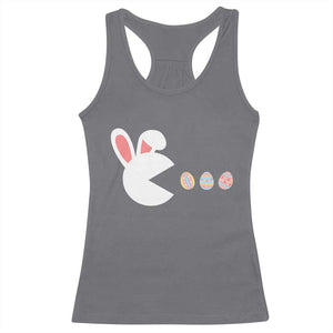 Funny Easter Racerback Tank Top Bunny Gamer Egg Hunter TS14 Charcoal Print Your Wear