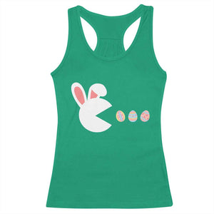 Funny Easter Racerback Tank Top Bunny Gamer Egg Hunter TS14 Irish Green Print Your Wear