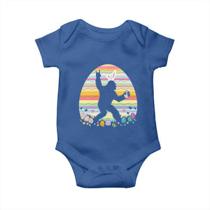 Funny Bigfot Easter Baby Onesie Sasquatch Rock On Rabbit TS14 Royal Blue Print Your Wear