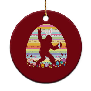 Funny Bigfot Easter Ceramic Ornament Sasquatch Rock On Rabbit TS14 1pc Red Print Your Wear
