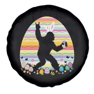 Funny Bigfot Easter Spare Tire Cover Sasquatch Rock On Rabbit TS14 Print Your Wear