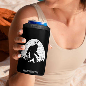 Funny Bigfot Easter 4 in 1 Can Cooler Tumbler Sasquatch Rabbit Night Stroll Moon Egg TS14 Print Your Wear