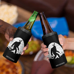 Funny Bigfot Easter 4 in 1 Can Cooler Tumbler Sasquatch Rabbit Night Stroll Moon Egg TS14 Print Your Wear