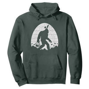 Funny Bigfot Easter Hoodie Sasquatch Rabbit Night Stroll Moon Egg TS14 Dark Forest Green Print Your Wear