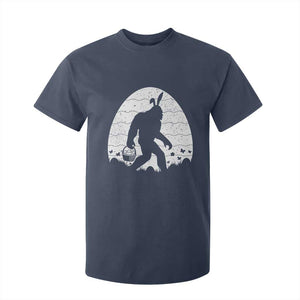 Funny Bigfot Easter T Shirt For Kid Sasquatch Rabbit Night Stroll Moon Egg TS14 Navy Print Your Wear
