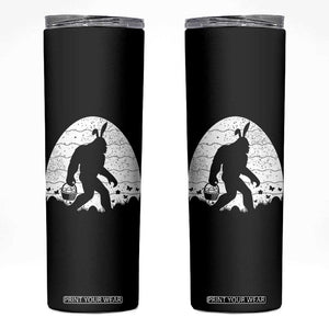 Funny Bigfot Easter Skinny Tumbler Sasquatch Rabbit Night Stroll Moon Egg TS14 Black Print Your Wear