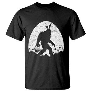 Funny Bigfot Easter T Shirt Sasquatch Rabbit Night Stroll Moon Egg TS14 Black Print Your Wear