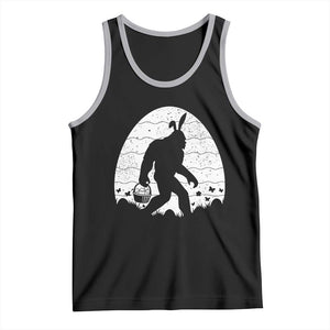 Funny Bigfot Easter Tank Top Sasquatch Rabbit Night Stroll Moon Egg TS14 Black Athletic Heather Print Your Wear