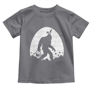 Funny Bigfot Easter Toddler T Shirt Sasquatch Rabbit Night Stroll Moon Egg TS14 Charcoal Print Your Wear