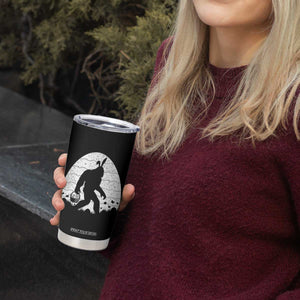 Funny Bigfot Easter Tumbler Cup Sasquatch Rabbit Night Stroll Moon Egg TS14 Print Your Wear