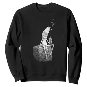 Marcus The Worm Diet Coke Sweatshirt Funny Drinking and Smoking Meme TS14 Black Print Your Wear