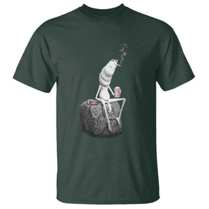 Marcus The Worm Diet Coke T Shirt Funny Drinking and Smoking Meme TS14 Dark Forest Green Print Your Wear