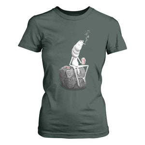 Marcus The Worm Diet Coke T Shirt For Women Funny Drinking and Smoking Meme TS14 Dark Forest Green Print Your Wear