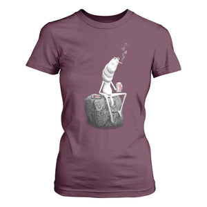 Marcus The Worm Diet Coke T Shirt For Women Funny Drinking and Smoking Meme TS14 Maroon Print Your Wear