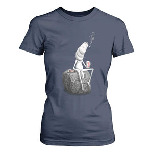 Marcus The Worm Diet Coke T Shirt For Women Funny Drinking and Smoking Meme TS14 Navy Print Your Wear