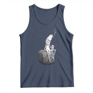 Marcus The Worm Diet Coke Tank Top Funny Drinking and Smoking Meme TS14 Navy Print Your Wear