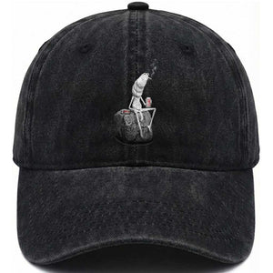 Marcus The Worm Diet Coke Washed Cotton Baseball Cap Funny Drinking and Smoking Meme TS14 Print Your Wear