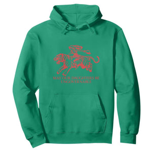May Our Daughters Be Ungovernable Hoodie Vintage Cowgirl Hell Cat Women Empowerment TS14 Irish Green Print Your Wear