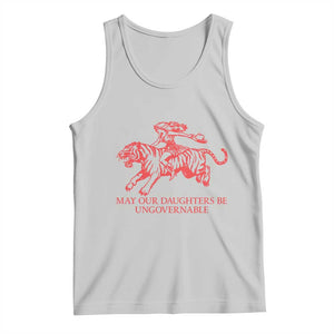 May Our Daughters Be Ungovernable Tank Top Vintage Cowgirl Hell Cat Women Empowerment TS14 Ash Print Your Wear