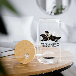 May Our Daughters Be Ungovernable Glass Can Girl Riding Wolf Activist Feminist Protest TS14 Print Your Wear