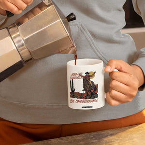 May Our Daughters Be Ungovernable Coffee Mug Retro Cowgirl Western Feminist Protest TS14 Print Your Wear