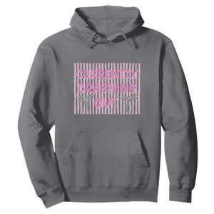 Currently Crashing Out Hoodie Coquette Pink Bow Sarcastic Funny Quote TS14 Charcoal Print Your Wear