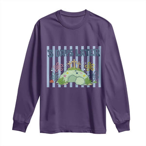 3 Days Later Long Sleeve Shirt Funny Easter Christian Faith Meme TS14 Purple Print Your Wear