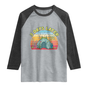 3 Days Later Christian Resurrection Raglan Shirt Funny Easter Jesus Meme TS14 Heather Gray Heather Charcoal Print Your Wear