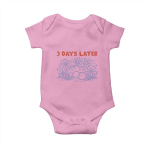 3 Days Later Baby Onesie Funny Easter Jesus Christian Meme TS14 Light Pink Print Your Wear
